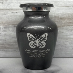Customer Gallery - Butterfly Keepsake Urn - Gunmetal Gray