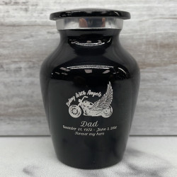Customer Gallery - Riding with Angels Motorcycle Keepsake Urn - Jet Black