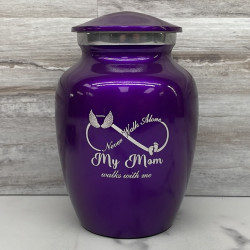 Customer Gallery - My Mom Walks With Me Sharing Urn - Purple Luster