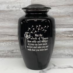Customer Gallery - Winds of Heaven Cremation Urn - Jet Black