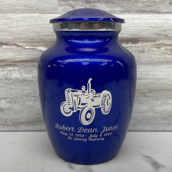 Customer Gallery - Classic Tractor Sharing Urn - Midnight Blue