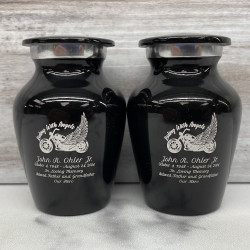 Customer Gallery - Riding with Angels Motorcycle Keepsake Urn - Jet Black