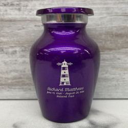 Customer Gallery - Lighthouse Keepsake Urn - Purple Luster
