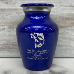 Customer Gallery - Fishing Keepsake Urn - Midnight Blue
