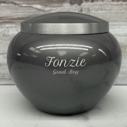 Customer Gallery - Small Odyssey Pet Urn - Gunmetal Gray