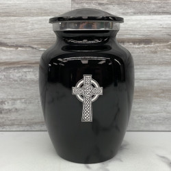 Customer Gallery - Celtic Cross Sharing Urn - Jet Black