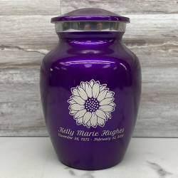 Customer Gallery - Sunflower Sharing Urn - Purple Luster