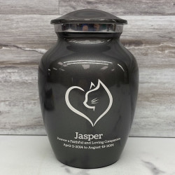 Customer Gallery - Loving Cat Cremation Urn - Gunmetal Gray