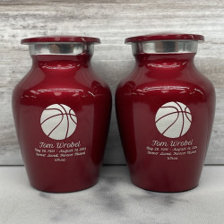 Customer Gallery - Basketball Keepsake Urn - Ruby Red
