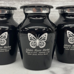 Customer Gallery - Butterfly Keepsake Urn - Jet Black