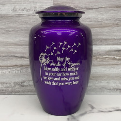 Customer Gallery - Winds of Heaven Cremation Urn - Purple Luster