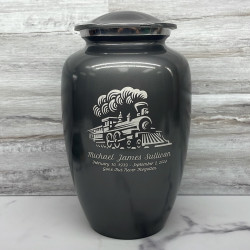 Customer Gallery - Train Cremation Urn - Gunmetal Gray
