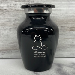 Customer Gallery - Keepsake Infinite Love Cat Cremation Urn - Jet Black