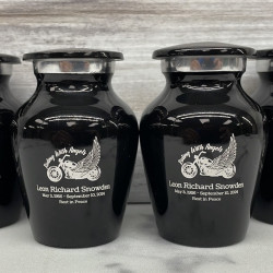 Customer Gallery - Riding with Angels Motorcycle Keepsake Urn - Jet Black
