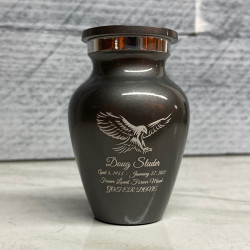 Customer Gallery - Eagle Keepsake Urn - Gunmetal Gray