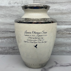 Customer Gallery - Radiant White Cremation Urn