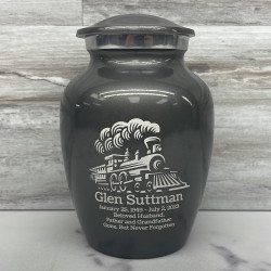 Customer Gallery - Train Sharing Urn - Gunmetal Gray