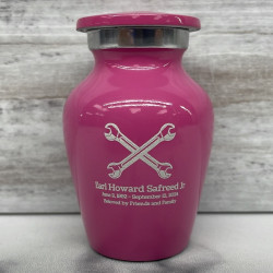 Customer Gallery - Mechanic Wrench Keepsake Urn - Rose Pink
