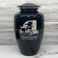 Customer Gallery - Semi Truck II Cremation Urn - Jet Black