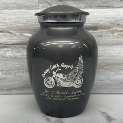 Customer Gallery - Riding with Angels Motorcycle Sharing Urn - Gunmetal Gray