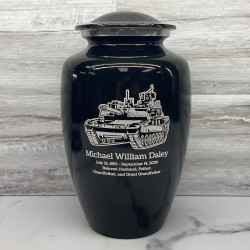 Customer Gallery - Tank Cremation Urn - Jet Black