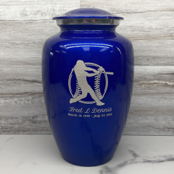 Customer Gallery - Baseball Cremation Urn - Midnight Blue