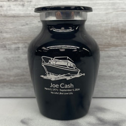 Customer Gallery - Boat Keepsake Urn - Jet Black