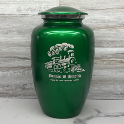 Customer Gallery - Train Cremation Urn - Shamrock Green
