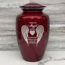 Customer Gallery - Husband Cremation Urn - Ruby Red