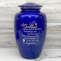 Customer Gallery - Goodbyes Are Not Forever Cremation Urn - Midnight Blue