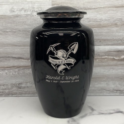 Customer Gallery - Miner Cremation Urn - Jet Black