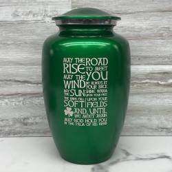 Customer Gallery - Irish Blessing Cremation Urn - Shamrock Green