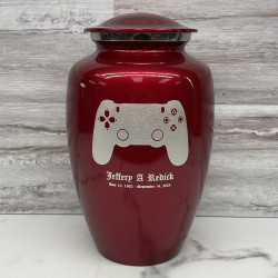 Customer Gallery - Gaming Controller Cremation Urn - Ruby Red