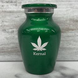 Customer Gallery - Marijuana Keepsake Urn - Shamrock Green