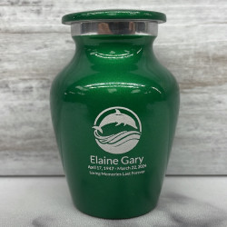 Customer Gallery - Dolphin Keepsake Urn - Shamrock Green