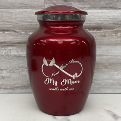 Customer Gallery - My Mom Walks With Me Sharing Urn - Ruby Red