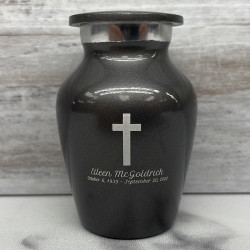 Customer Gallery - Cross Keepsake Urn - Gunmetal Gray