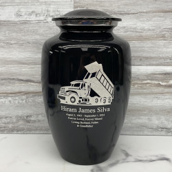 Customer Gallery - Dump Truck Cremation Urn - Jet Black