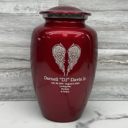 Customer Gallery - Angel Wings Cremation Urn - Ruby Red