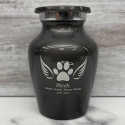 Customer Gallery - Keepsake Angel Wings Pet Cremation Urn - Gunmetal Gray