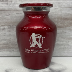 Customer Gallery - Baseball Keepsake Urn - Ruby Red