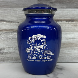 Customer Gallery - Train Sharing Urn - Midnight Blue