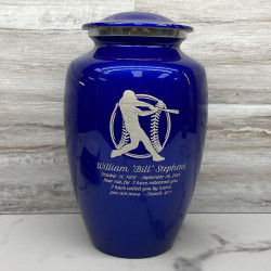 Customer Gallery - Baseball Cremation Urn - Midnight Blue