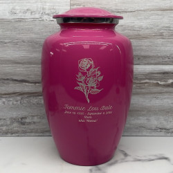 Customer Gallery - Rose Cremation Urn - Rose Pink