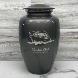 Customer Gallery - Boat Cremation Urn - Gunmetal Gray