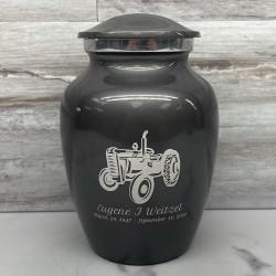 Customer Gallery - Classic Tractor Sharing Urn - Gunmetal Gray
