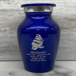 Customer Gallery - Sailing Ship Keepsake Urn - Midnight Blue