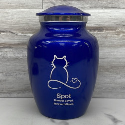 Customer Gallery - Infinite Love Cat Cremation Urn - Midnight Blue