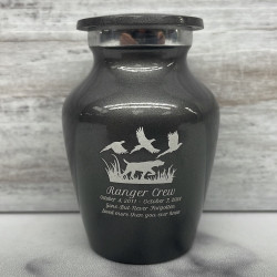 Customer Gallery - Hunting Dog Keepsake Urn - Gunmetal Gray