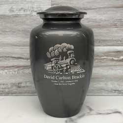 Customer Gallery - Train Cremation Urn - Gunmetal Gray